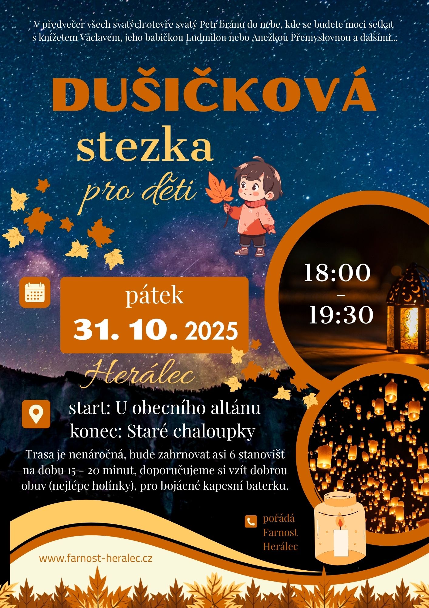 Dušičková stezka pro děti
